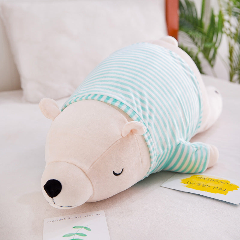 Jumbo Polar Bear Plush Pillow – Cozy Hugging Doll for Kids & Adults