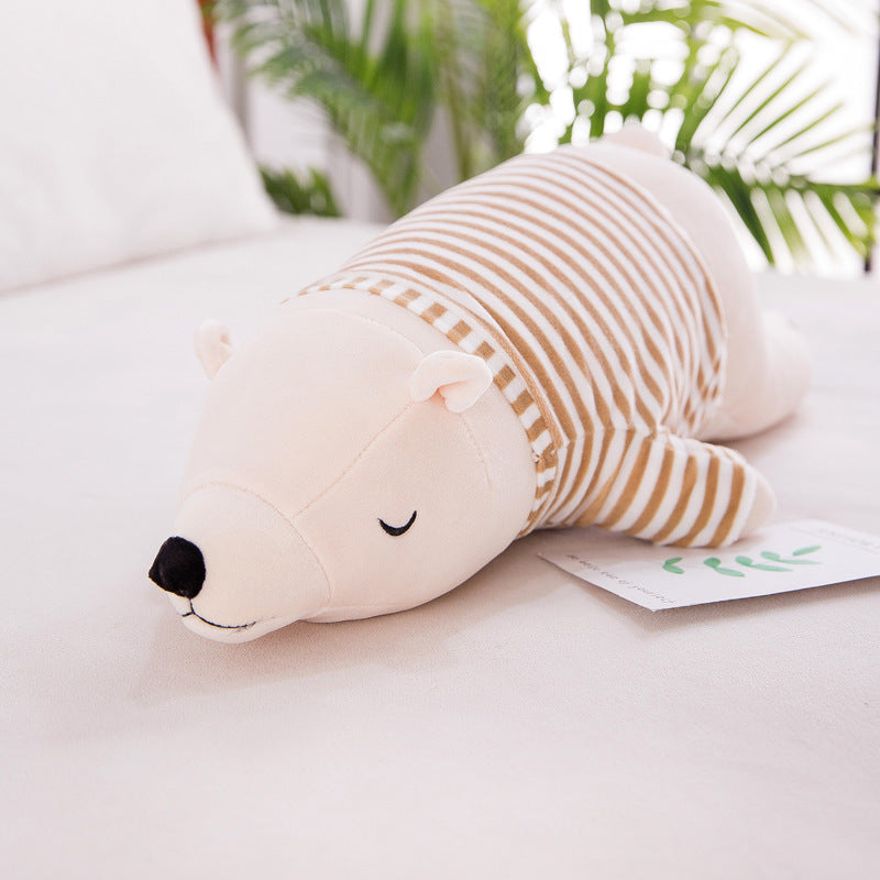 Jumbo Polar Bear Plush Pillow – Cozy Hugging Doll for Kids & Adults