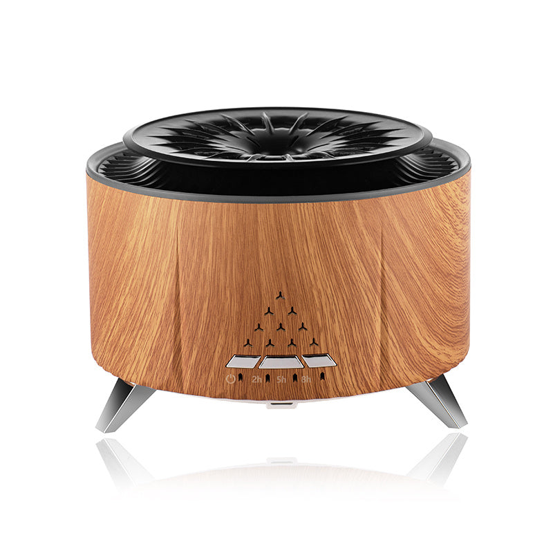 Remote Control Flame Diffuser – Volcano Style Humidifier with LED Ambience