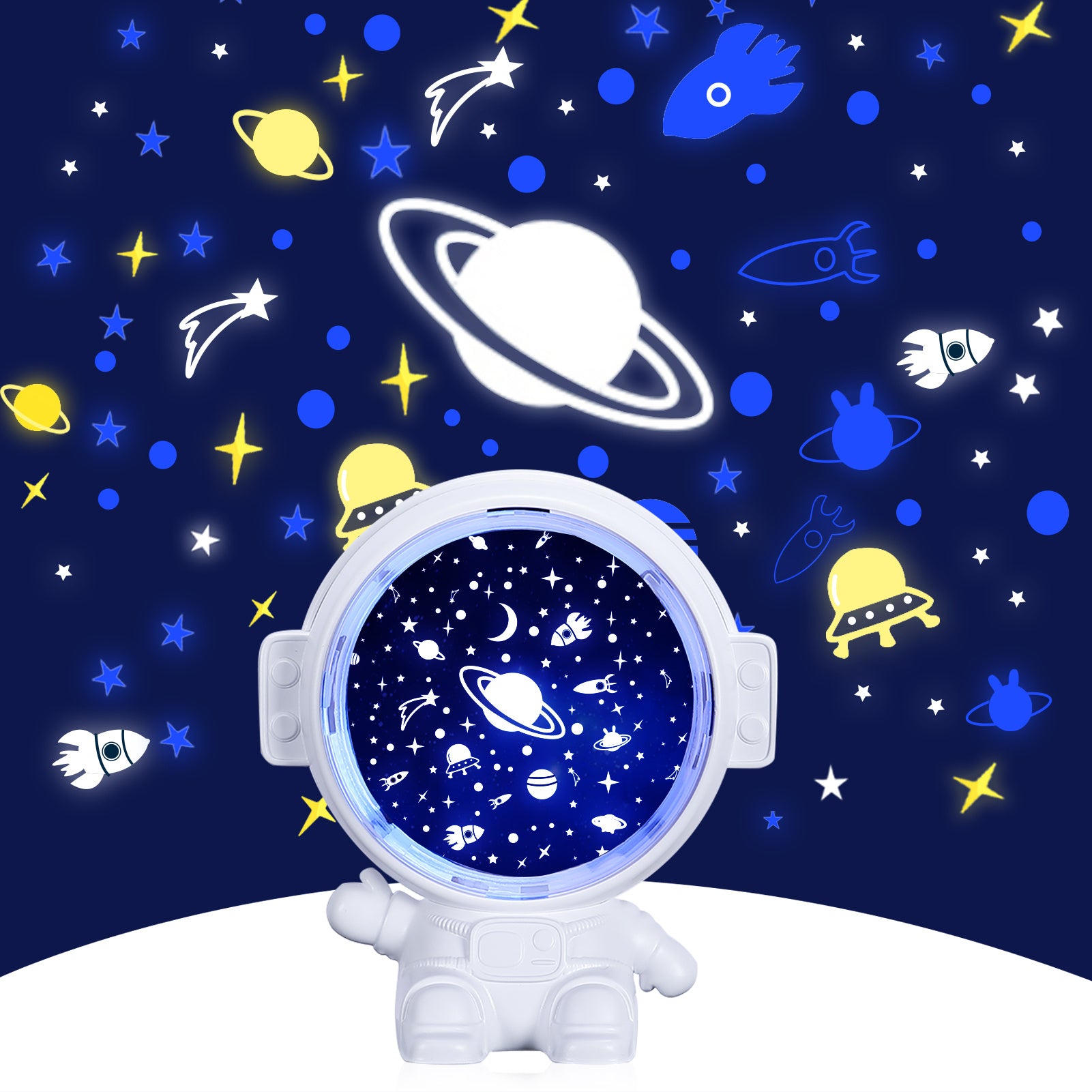 Galaxy Star Projector Lamp – Starry Sky Night Light for Kids & Home Decor