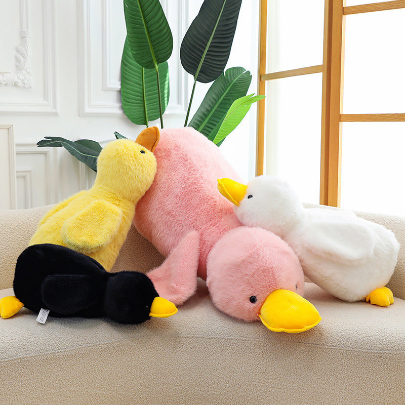 Giant Plush Duck Pillow – Soft Hugging Toy for Sleep & Relax