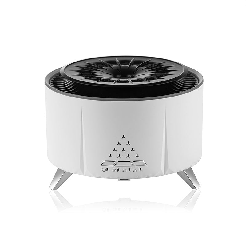 Remote Control Flame Diffuser – Volcano Style Humidifier with LED Ambience