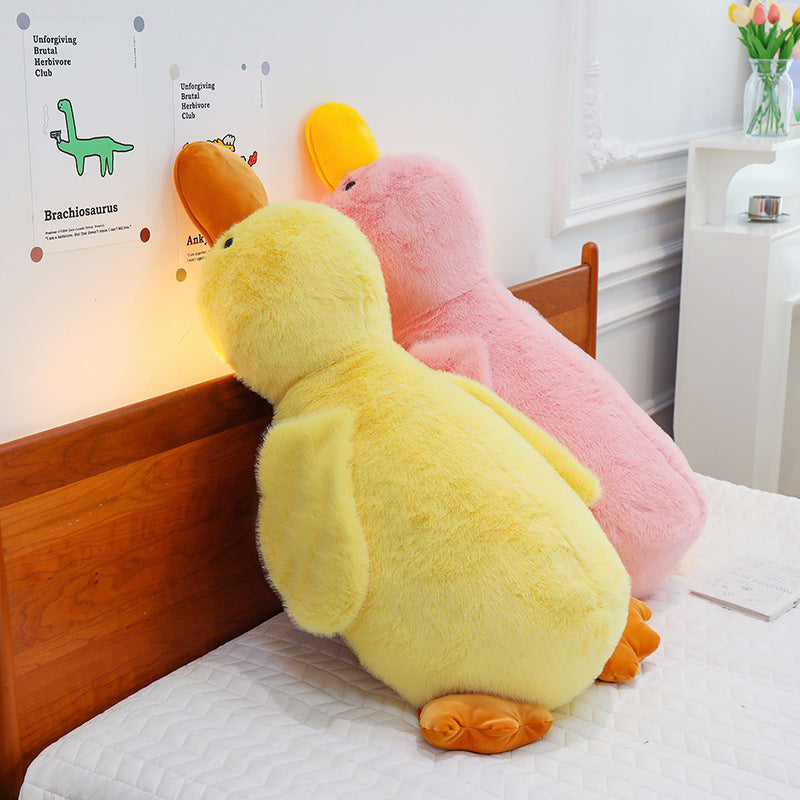 Giant Plush Duck Pillow – Soft Hugging Toy for Sleep & Relax