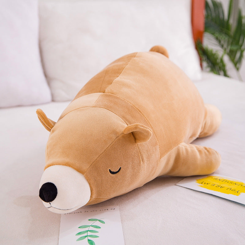 Jumbo Polar Bear Plush Pillow – Cozy Hugging Doll for Kids & Adults