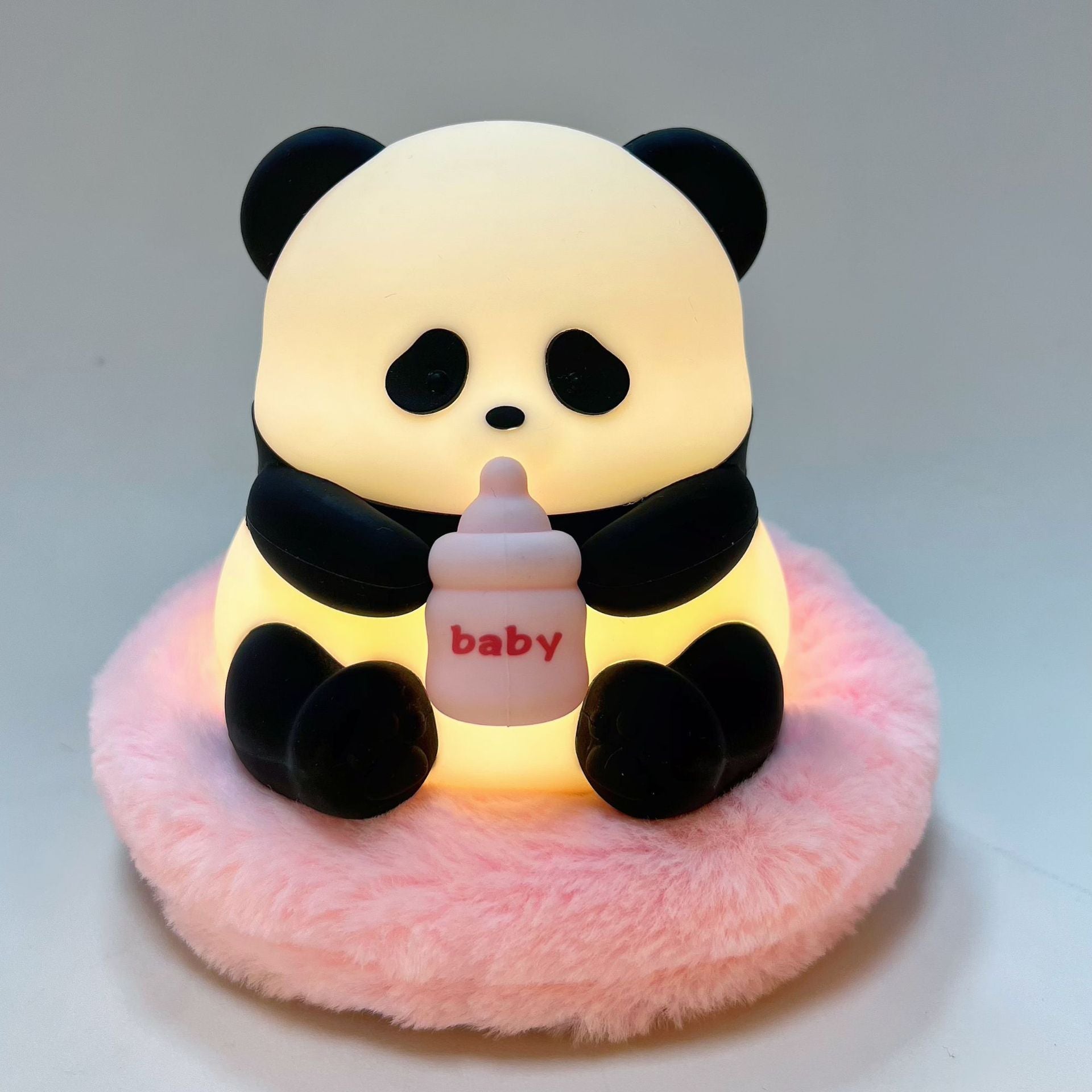 Cute Panda Night Light – Rechargeable Silicone Touch Lamp for Kids & Bedroom Decor