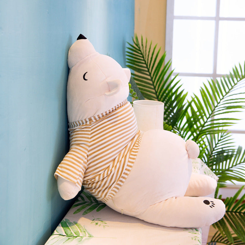 Jumbo Polar Bear Plush Pillow – Cozy Hugging Doll for Kids & Adults
