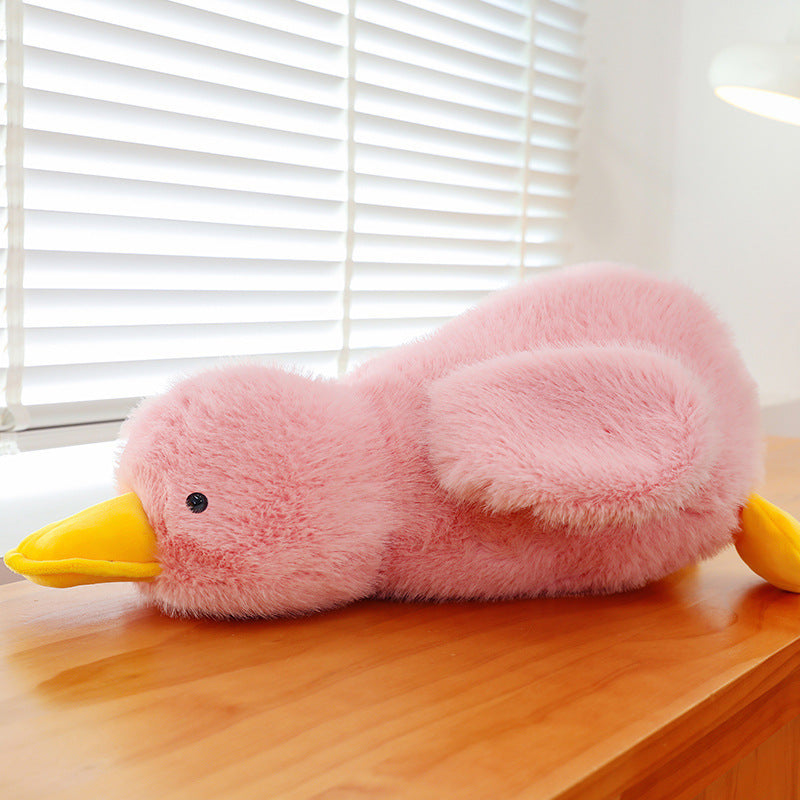 Giant Plush Duck Pillow – Soft Hugging Toy for Sleep & Relax